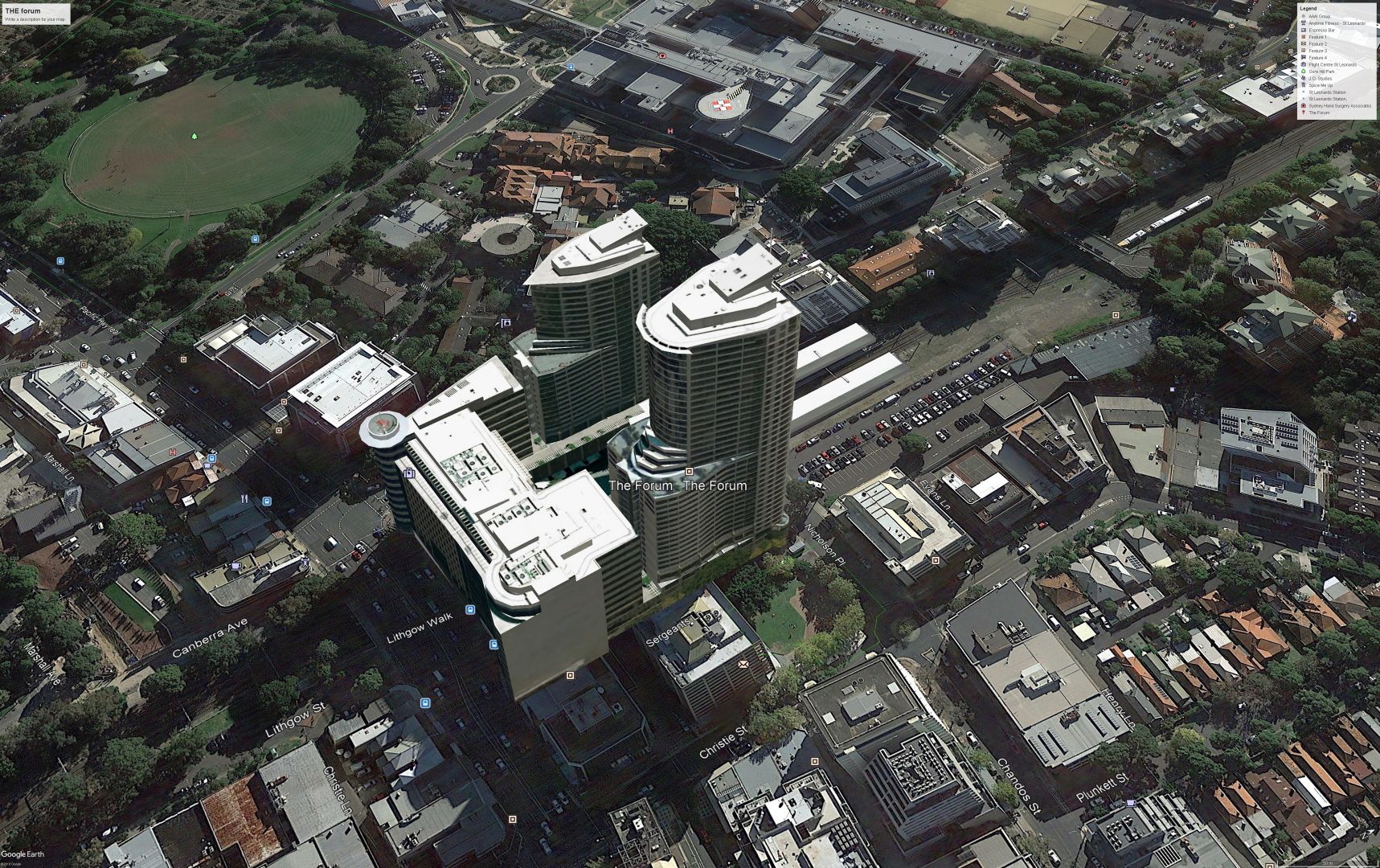 Arial View of the Forum - St Leanards